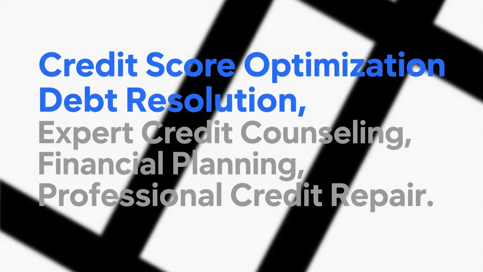 Professional Credit Repair, Counseling, Score Optimization, Debt Resolution & Financial Planning: A Comprehensive Guide