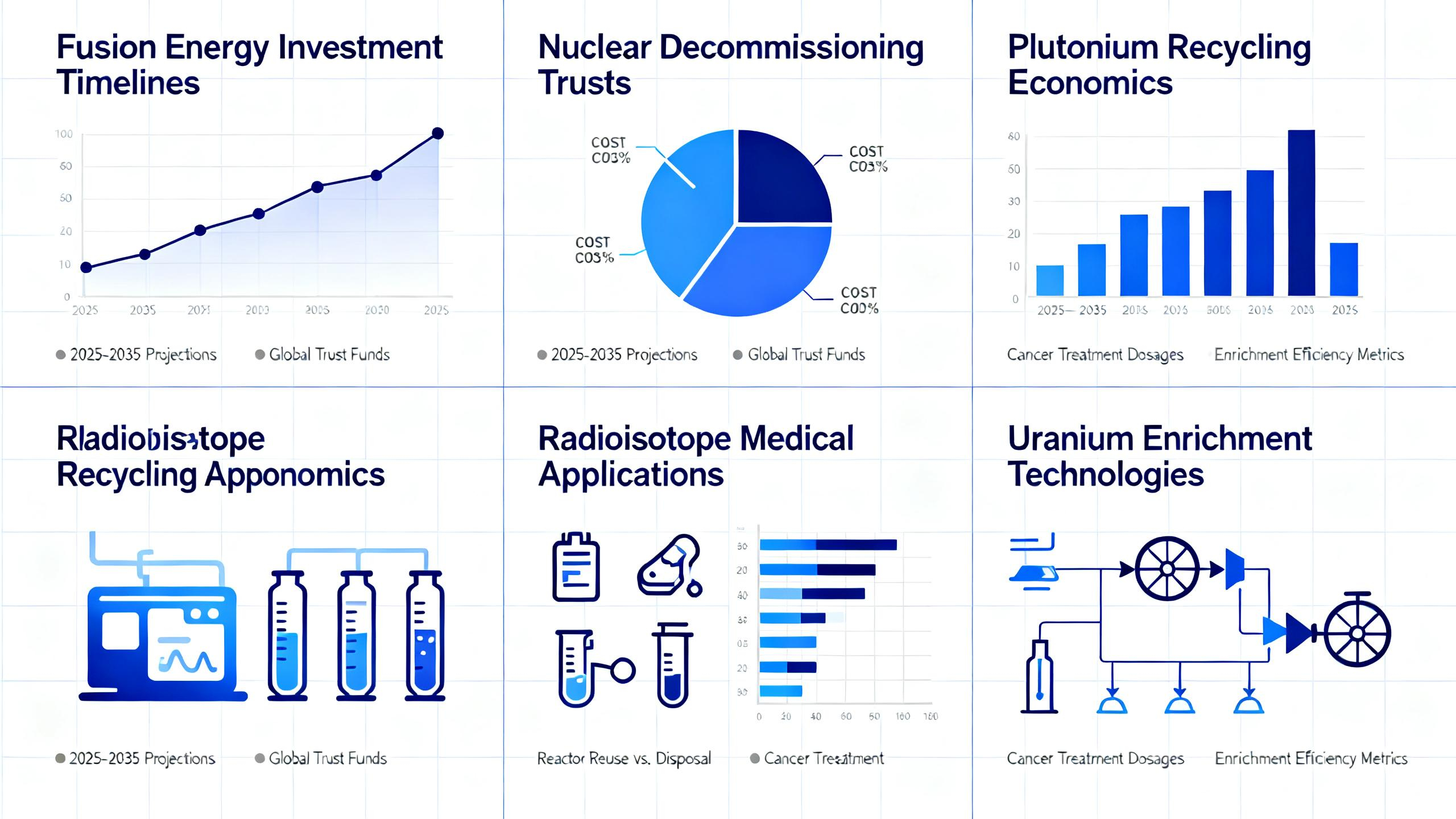 Fusion Energy Investment, Nuclear Decommissioning, Plutonium Recycling, Radioisotope Use & Uranium Enrichment: A Comprehensive Overview