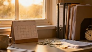 After-Tax 401 k Roth scene at a file-box lid