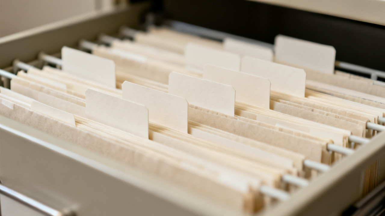 BrokerCheck printout folder beside a manila folder