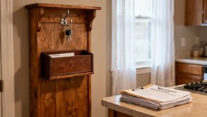 servicing-transfer notice on a entry console