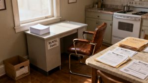 Quiet mail stack for gift-letter packet