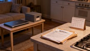 Quiet sideboard for HOA estoppel packet