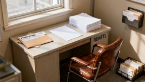 Household desk blotter with three-bureau freeze packet