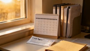 utilization-line printout waiting on a mail tray