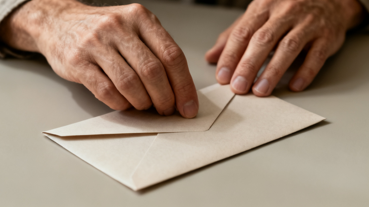 Crop of consumer-statement page on mail tray
